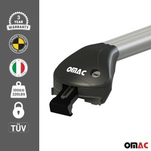 Hyundai Santa Fe Roof Rack - Omac - Stark Flush - Silver - '19-'23 Hyundai Santa Fe Roof Rack - Omac - Stark Flush - Silver - '19-'23